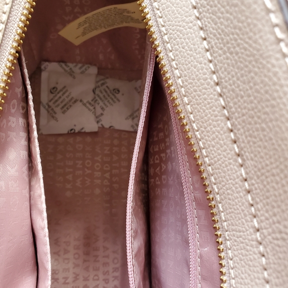 Kate Spade Patterson Drive Small Geraldine Ivory/Light Taupe Leather Satchel Bag - Picture 10 of 12